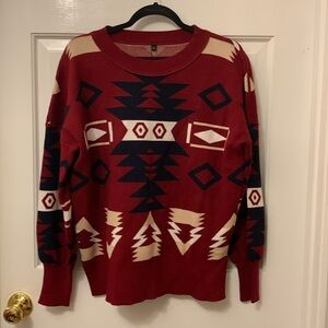 ETCYY unisex Aztec pattern sweater